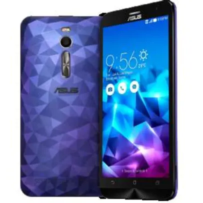 [Saraiva] Smartphone Asus Zenfone 2 Deluxe Roxo Tela 5.5" Android 5 Câmera 13Mp Dual Chip Intel Atom 128Gb - R$1393