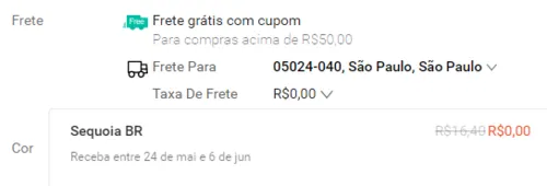 Imagem na descrição da promoção