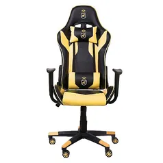 Cadeira Gamer Phantom Preta com Amarelo - Corretor de postura + inclinação avançada - Gshield