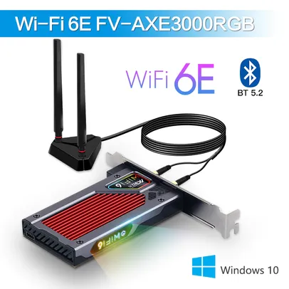 Placa Wifi+bluetooth FENVI AX210 | R$ 136