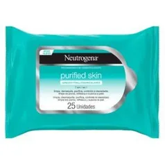 [GRÁTIS]2 Pacotes de Lenços faciais Purified Skin 7 em 1 Neutrogena - 25 Lenços cada