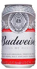 (PRIME) Cerveja Budweiser, Lata, 350ml 1un ( voltou)