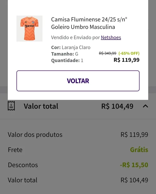 Imagem na descrição da promoção