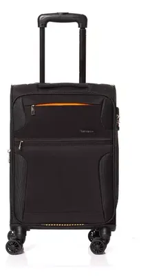 Mala De Viagem Bahia Pequena Preta Samsonite Cor Preto Lisa