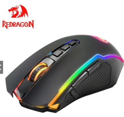 Mouse gamer Sem Fio Com Redragon RANGER LITE M910-KS RGB 8000 DPI 10 Botões Programável