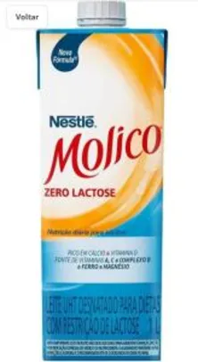 [PRIME] Leite desnatado Molico Zero Lactose 1L