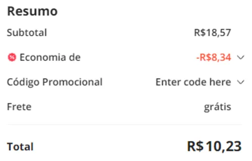 Imagem na descrição da promoção