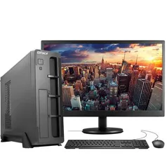 Computador Fácil Completo Slim, Intel Pentium G6400 4.0ghz (décima Geração), 4gb Ddr4, Ssd 240gb, Monitor 19" | R$ 3009,00