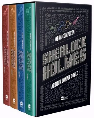 [C.Ouro] BOX Livros Sherlock Holmes - Capa Dura | R$56