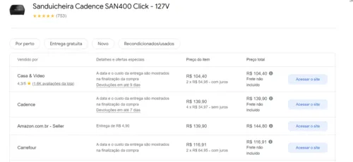 Imagem na descrição da promoção