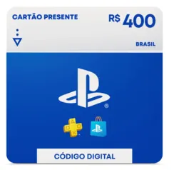 Cartão PSN R$ 400 Reais Playstation Network Brasil