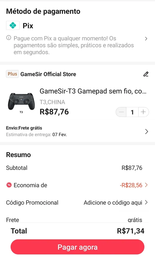 Imagem na descrição da promoção