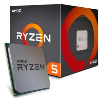 Processador AMD Ryzen 5 1600, Cooler Wraith Spire, Cache 19MB, 3.2GHz (3.6GHz Max Turbo), AM4, Sem Vídeo - R$500