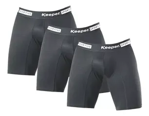 Kit 3 Cueca / Bermuda Térmica Compressão Longleg Anti Assadura Masculina Shorts Esportes - Keeper