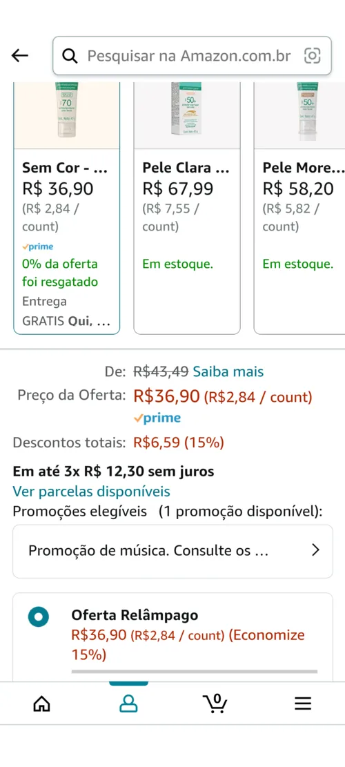 Imagem na descrição da promoção