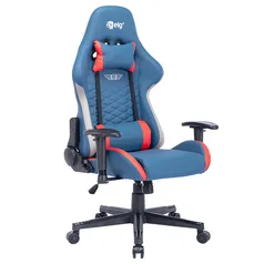 Cadeira Gamer Elg Eagle, Até 140kg, Com Almofadas, Reclinável, Azul e Vermelho - CH34BLRD