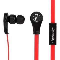 Fone de Ouvido com Microfone Aquarius Rock in Rio In Ear - Vermelho