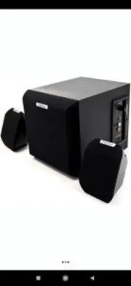 Caixa de som Edifier 2.1 15W RMS X100B - R$240