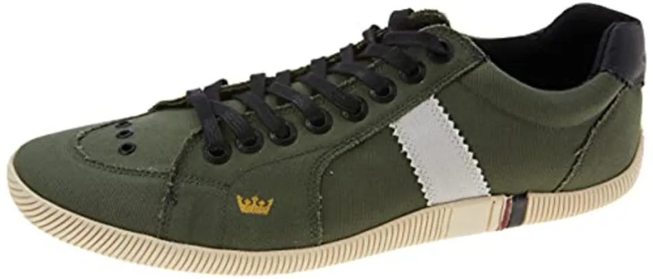 Tênis Osklen Riva Lona Masculino, Verde Militar, 45