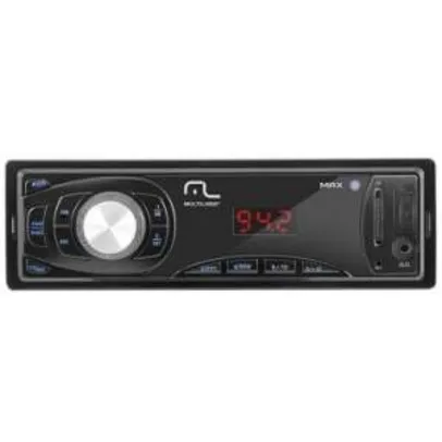 [Ricardo Eletro] MP3 Player Automotivo Multilaser c/ Rádio FM, Entradas USB, Aux e SD Card Frontais - Max P3208 por R$ 66