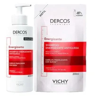 Vichy Dercos Energizante Kit - Shampoo + Shampoo Refil + brindes