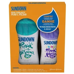 Protetor Solar Sundown Fps 50 200ml + Fps 60 Kids 120ml