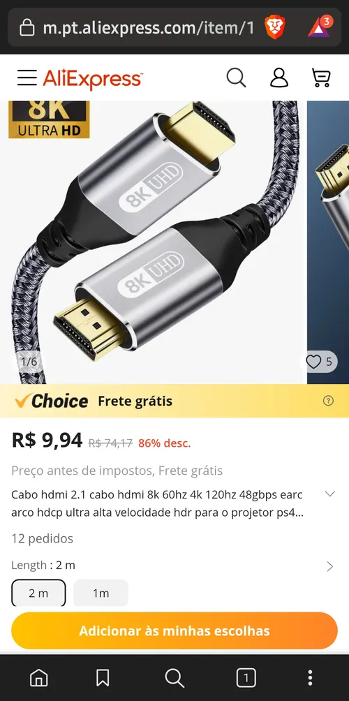 Imagem na descrição da promoção