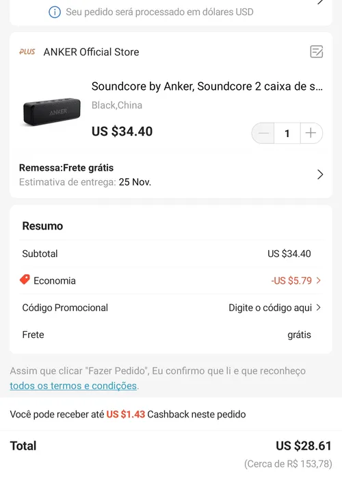 Imagem na descrição da promoção