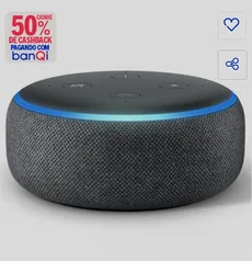 (R$ 125,00 BanQi) Echo Dot 3ª Geração