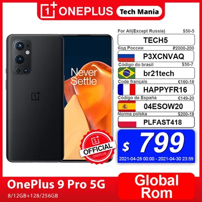 Smartphone Oneplus 9 PRO 8G 128G | R$4.662
