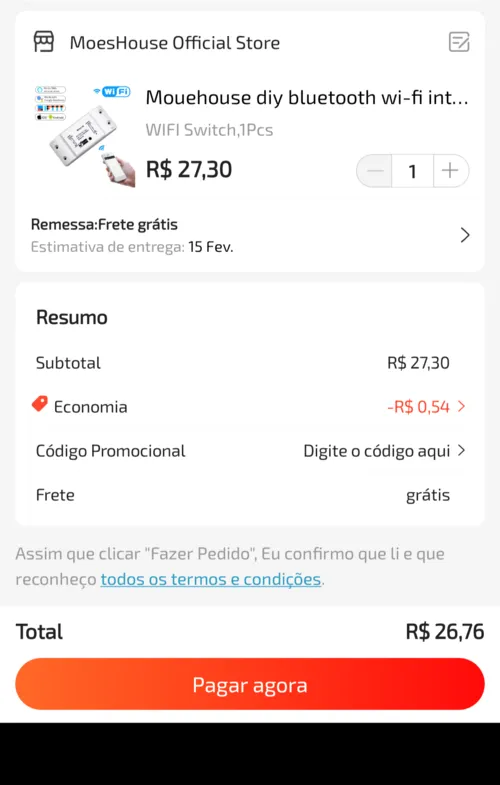 Imagem na descrição da promoção