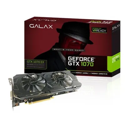 Placa De Vídeo Nvidia Geforce Gtx 1070 Ex 8gb Ddr5 Galax