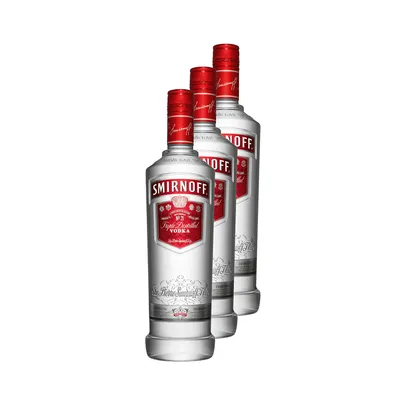 Vodka Smirnoff 600ml - 3 Unidades