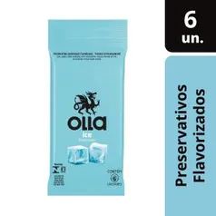 Preservativo Olla Lubrificado Ice | 6 unidades - R$6,85