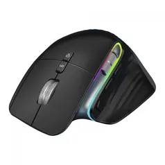 Mouse Gamer Marvo M726W, Wireless, 4000 DPI, RGB, 8 Botões Programáveis + Double Roller, Black