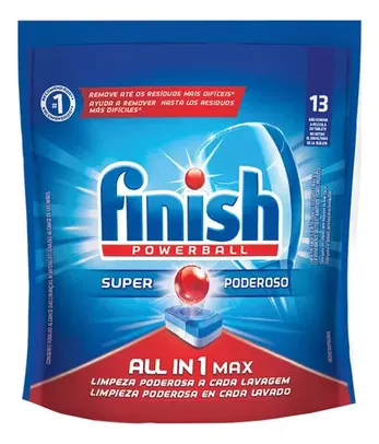 Detergente para Lava Louças em Tablete Finish 13 unidades