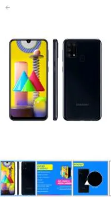Smartphone Samsung Galaxy M31 128GB | MAGALUPAY: R$1.403