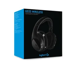 Headset Gamer Sem Fio Logitech G533 7.1 Dolby Surround com Drivers de Áudio Pro-G e Bateria Recarreg