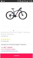 Bicicleta Aro 29 Schwinn Eagle 21 Marchas 002035.19005 Azul | R$1.044