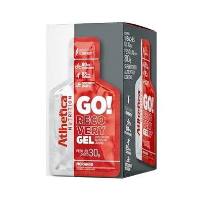 [REC] Atlhetica Nutrition Go Energy Gel (10 Sachês) - Sabor Morango