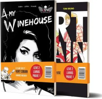 Kit hq Clube dos 27: Amy Winehouse e Kurt Cobain - R$19,40