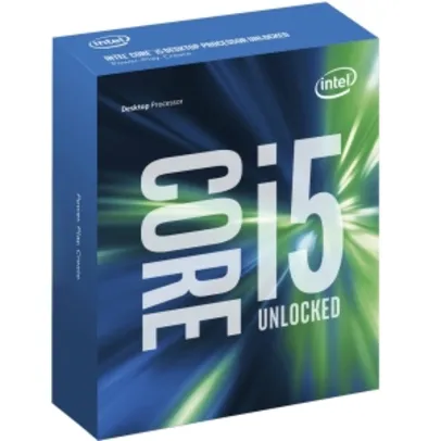 Processador Intel Core i5-6600K Skylake, Cache 6MB, 3.5GHz (3.9GHz Max Turbo)