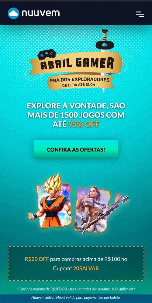 Imagem na descrição da promoção