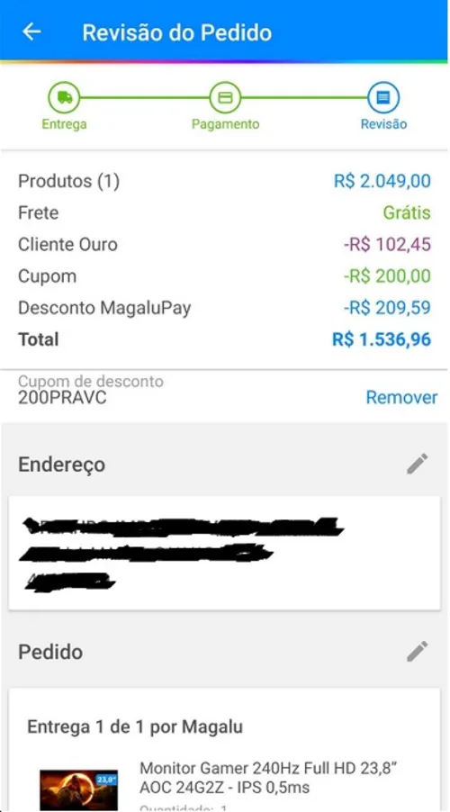 Imagem na descrição da promoção