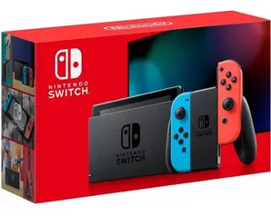 Nintendo Nintendo Switch Switch 32GB Standard cor  vermelho-néon, azul-néon e preto
