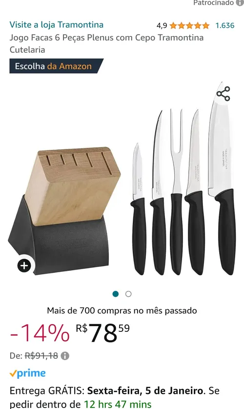 Imagem na descrição da promoção