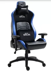 Cadeira Gamer Ninja Mamba, Reclinável, Preto e Azul 