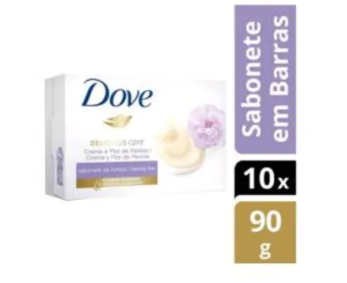 Sabonete Neutro Dove Delicious Care - 90g 10 Unidades