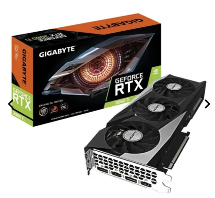 Placa de Video Gigabyte GeForce RTX 3060 Ti Gaming OC PRO, LHR, 8GB, GDDR6, 256-bit, GV-N306TGAMINGOC PRO-8GD REV 3.0