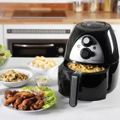 Fritadeira Air Fryer 3,2L Preta Fun Kitchen | R$234